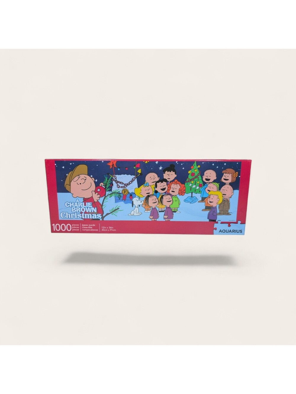 Charlie Brown Christmas  1000 Piece 12”x36” Jigsaw Puzzle Peanuts Holiday Slim